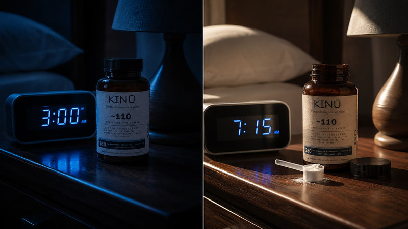 KINU Magnesio | Citrato Puro en Polvo para Dormir Mejor