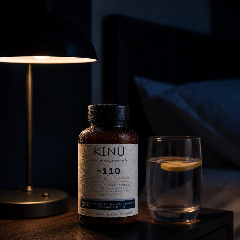 KINU Magnesio | Citrato Puro en Polvo para Dormir Mejor